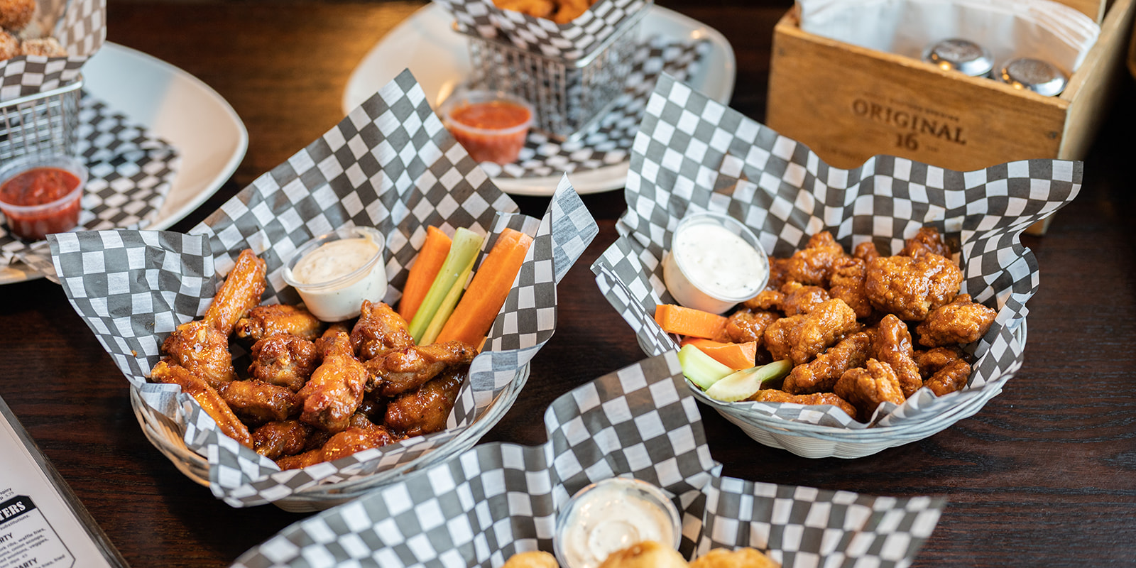 Bone-in and boneless wings